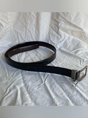 John Henry Genuine Leather Dress Belt - Men's Size 48 Black/Brown Reversible